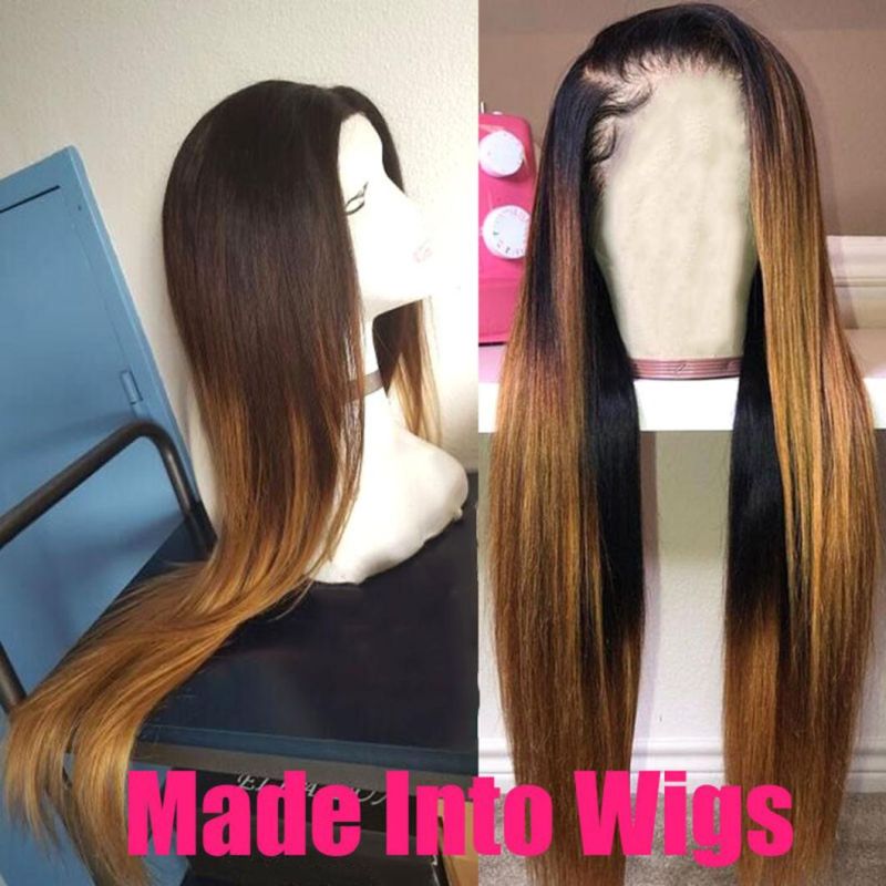 Ombre Straight Hair Bundles Brazilian Hair Weave Bundles Honey Blonde Remy Ombre Human Hair Extensions Bundles Deal