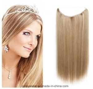 New Fashion Women Long Straight Pale Yellow Synthetic Hair Weft