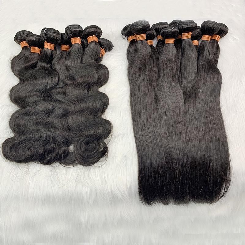 6A Wave Bundle Brazillian Hair Bundles Factory Wholesale, Natural Black Color Deep Wave Human Hair Bundles Weave