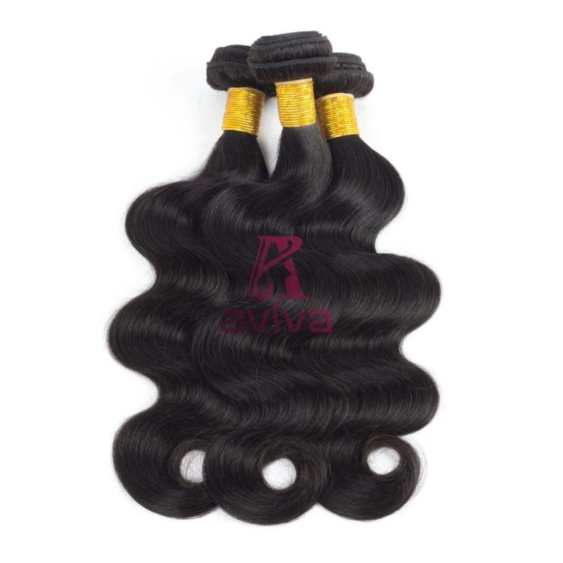 Brazilian Body Wave Hair 8"-30" Human Hair Extension Non-Remy Hair Natural Color
