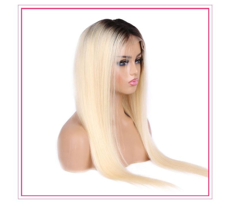 Transparent 1b 613 Lace Frontal Human Hair Straight Wigs Long13X4 13X6 Blonde Lace Front Wigs for Black Women Preplucked Ombre Colored