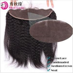 Most Popular Brazilian Kinky Straight Virgin Hair Cheap Brazilian Human Hair Full Lace Frontal Ear to Ear Closure