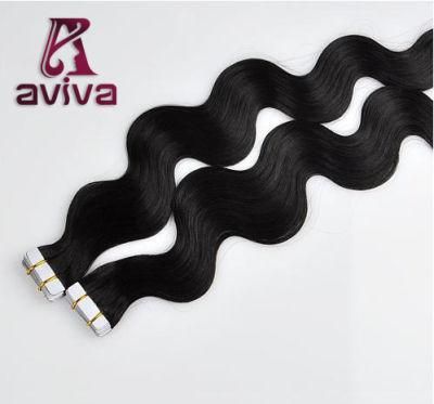 Unprocessed Virgin Remy Tape Hair Extension Tape in Human Hair Extension