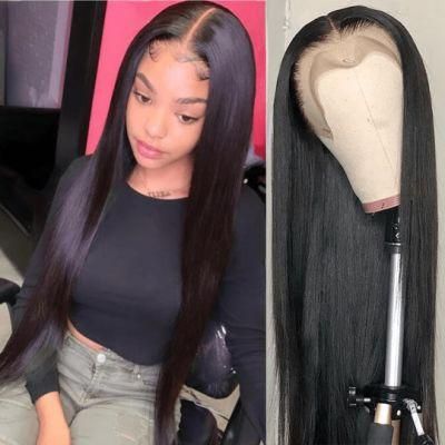 HD Full Lace Human Hair Wigs for Black Women, Wholesale 180% Density Brazilian Virgin Hair Transparent Lace Front Wig