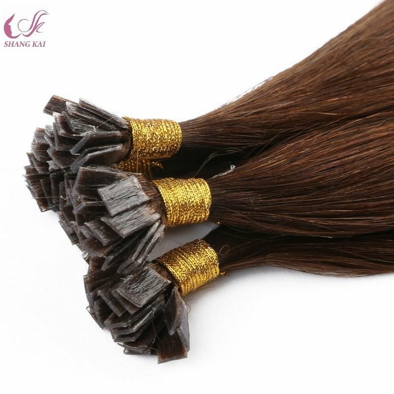 Luxury Quality Double Drawn 100% Human Hair Flat Tip Prebonded Indian Remy Hair Extensions