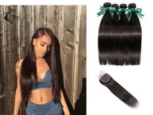 10A Chinese Straight 100% Pure Hair Extension Natural Black Wholesale for Africans