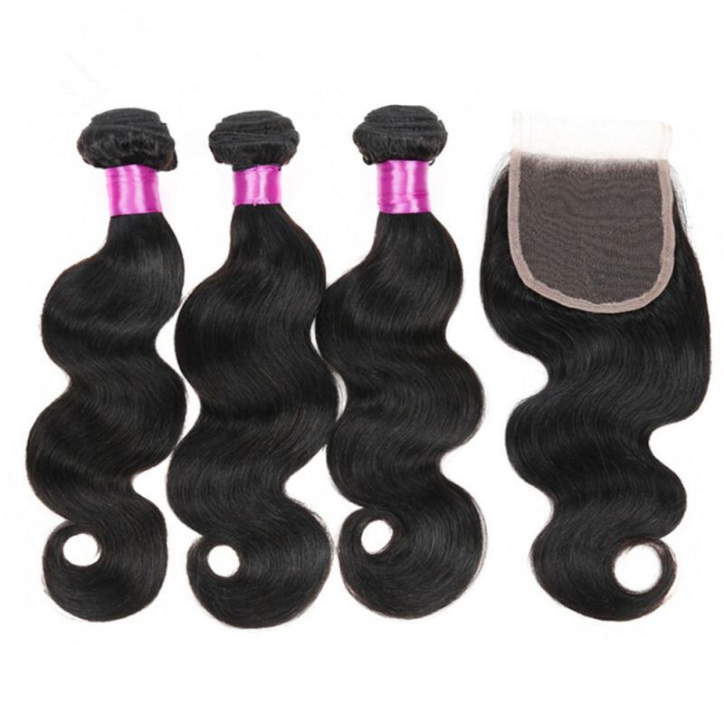 Factory Direct Unprocessed 4*4 Closure Human Hair Wig