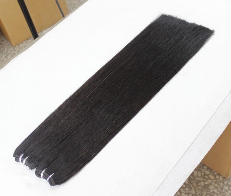 Straight Brazilian Human Hair Hair Bundles Black Color Remy Human Hair Weaving Bundles Extensions