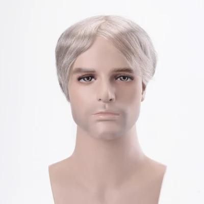 Delicate Lift Injected Super Thin Skin Base Gray Male Hair System
