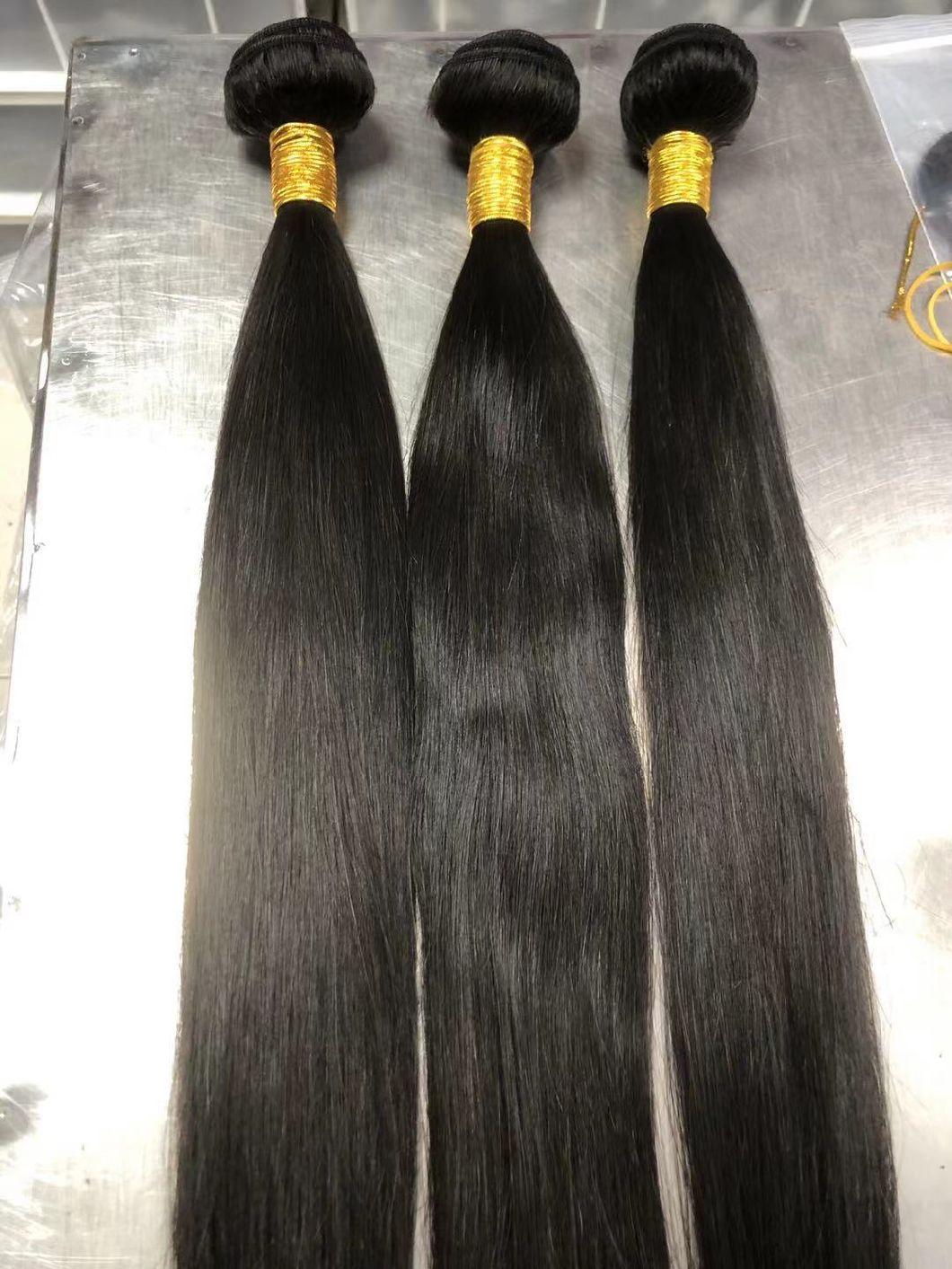 Raw Indian Hair Bulk Super Double Drawn Straight Brazilian Hair