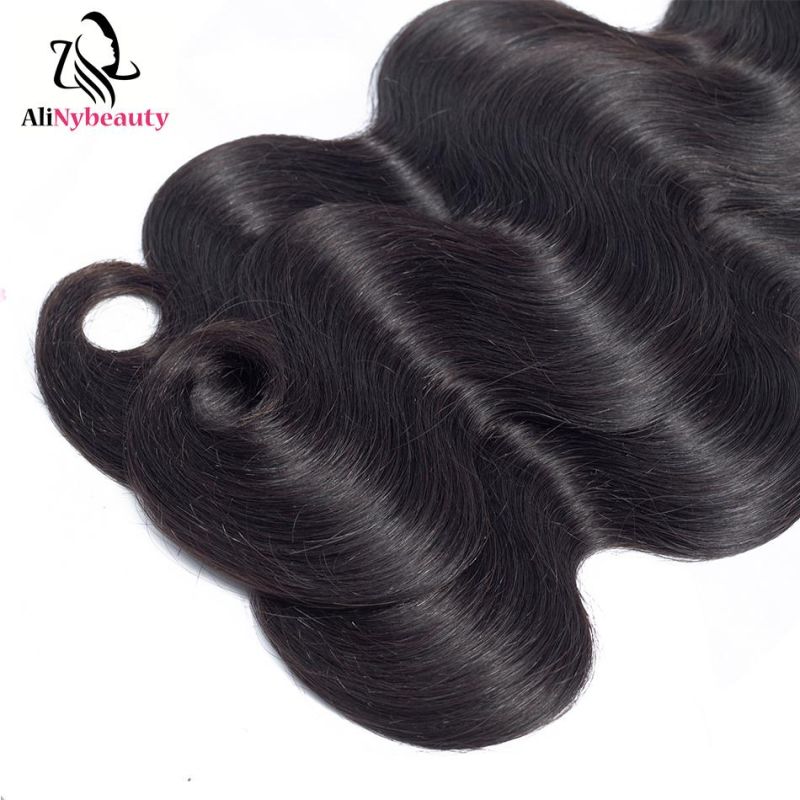 Remy Hair Body Wave 4*4 Lace Frontal Closure with Bundles