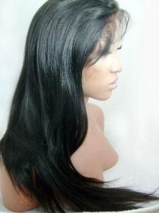 Yaki Straight Full Lace Wig/ Virgin Brazilian Lace Front Wig