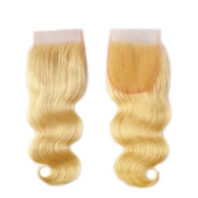 Wholesale Brazilian Human Hair #613 Body Wave Lace Closure