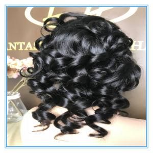 High Quality Natural Color Human Hair Full Lace Wig with Factory Price Wig-008