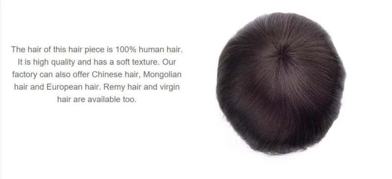 Luxury Beatles Style Men′s Hair Piece Long Lasting High Durablity 1 Year