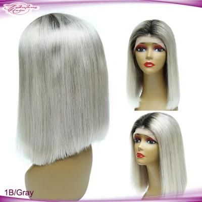 Hot Sale Brazilian Virgin Hair 1b/Gray Color Bob Wigs