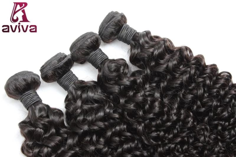 Water Curl Natural Brazilian Virgin Human Hair Extension