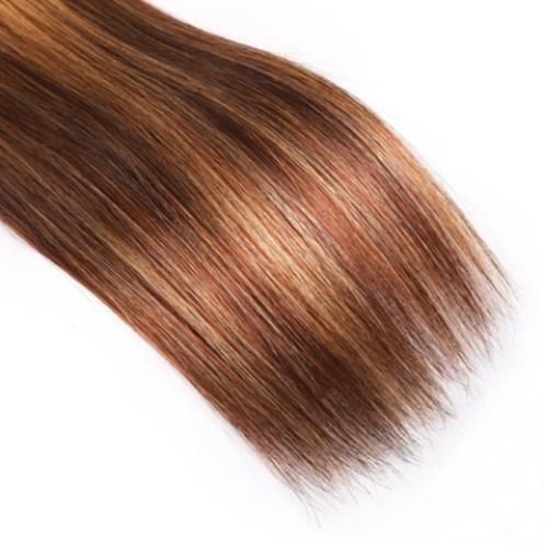 Human Hair Bundles Ombre Brazilian Hair Colored Virgin Remy Hair Bundles 12inches