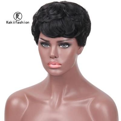Kakiifashion Hair Cheap Price Short Synthetic Short Hairstyles Pixie Cut Wig