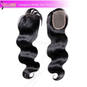 Natural Color Body Wave Top Lace Closure 4&quot;X4&quot;