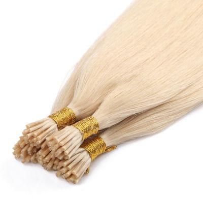 Machine Made Remy Hair Extensions 1g/PCS 100PCS/ Set Straight Keratin I Tip Human Hair