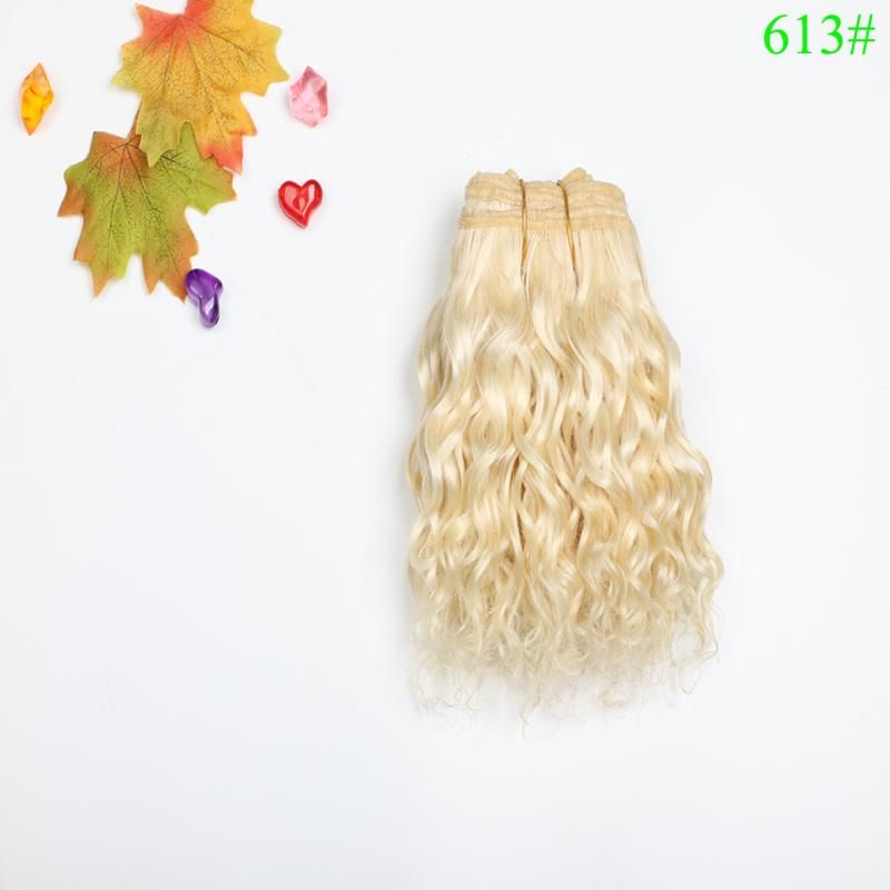 High Quality Clothing Doll Wig for America Girl Doll Wig Angora Wefts Goat Hair Cloth Doll Mohair Hair Weaving