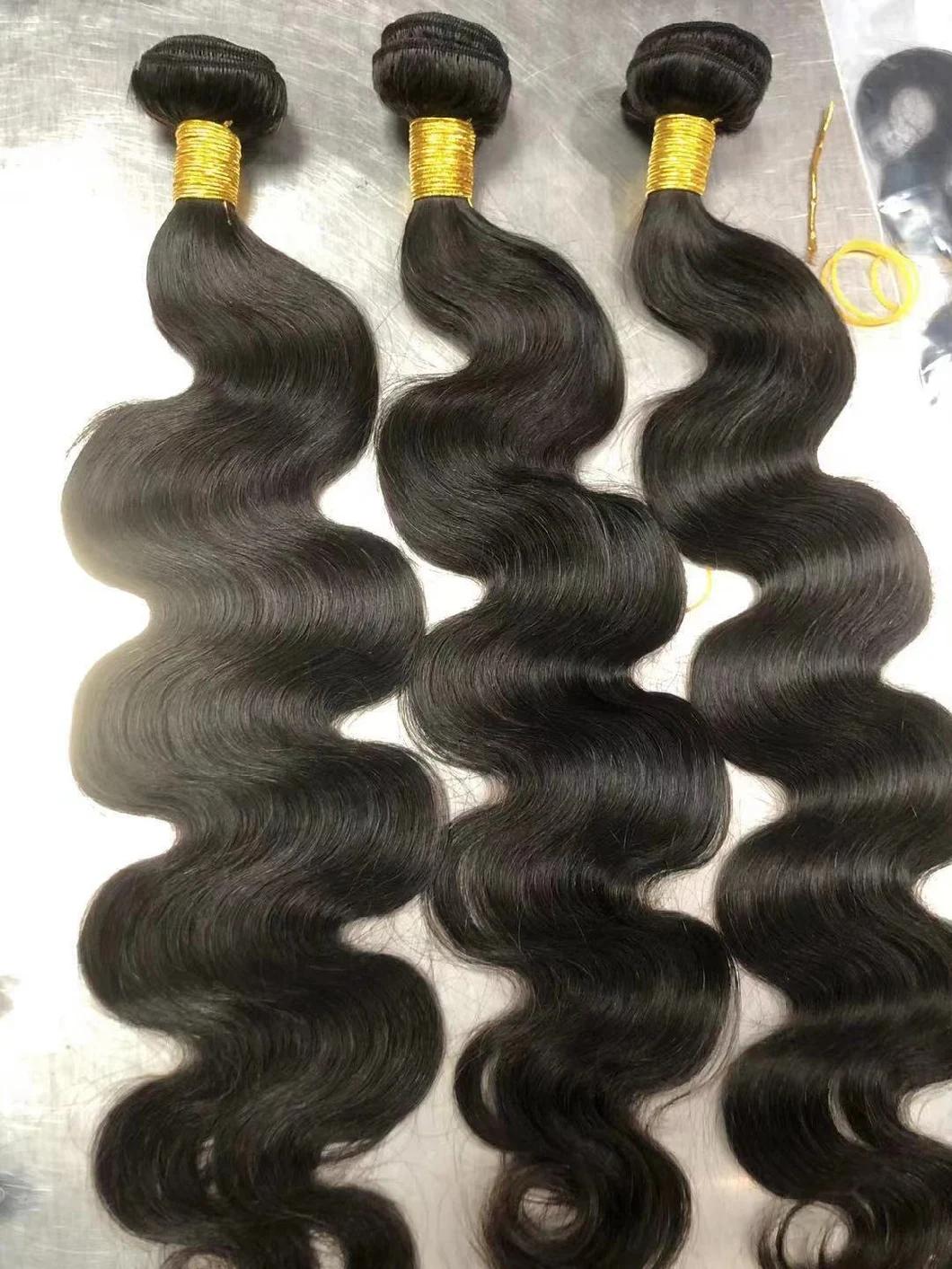 100% Human Virgin Hair Vendors 50 Inch Hair Bundles No Sheding Body Wave