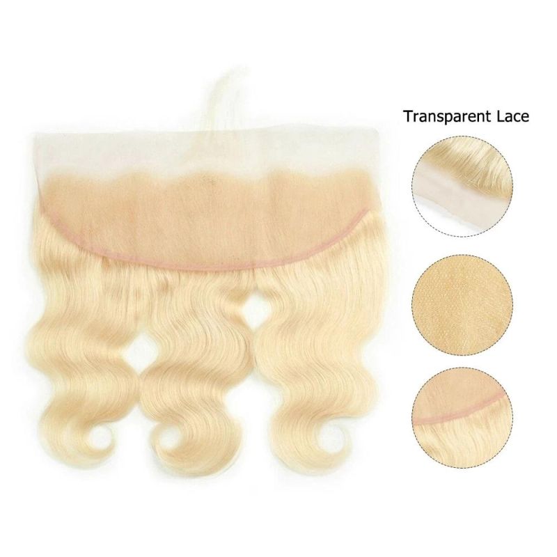 Kbeth 613 Blonde Toupees for Woman 2021 Fashion 20 Inch Body Wave 13*4 Ear to Ear Luxury Birthday Gift of Your Girl Human Hair Transparent Lace Closure