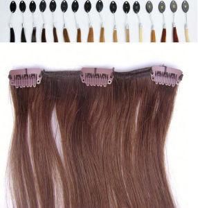 100% Indian Remy Hair Clips in Weft Hair Extensions with Lace