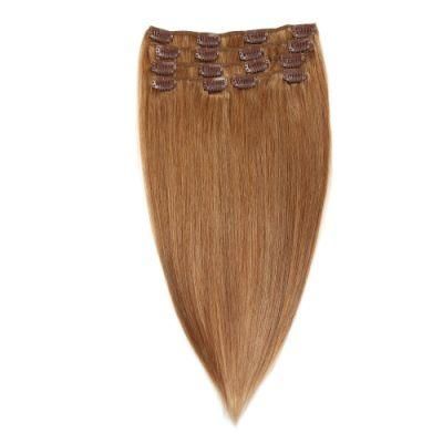 Aviva Brazilian Hair Extension Clip in Human Hair Extension 20inch 12# 7PCS for Full Head (AV-CH100-20-12)