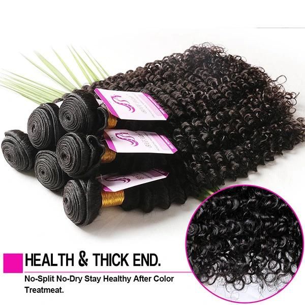 Kinky Curly Lace Frontal Closure with Bundles Brazilian Virgin Hair with Closure Human Hair Weaving 3bundles with Lace Closure