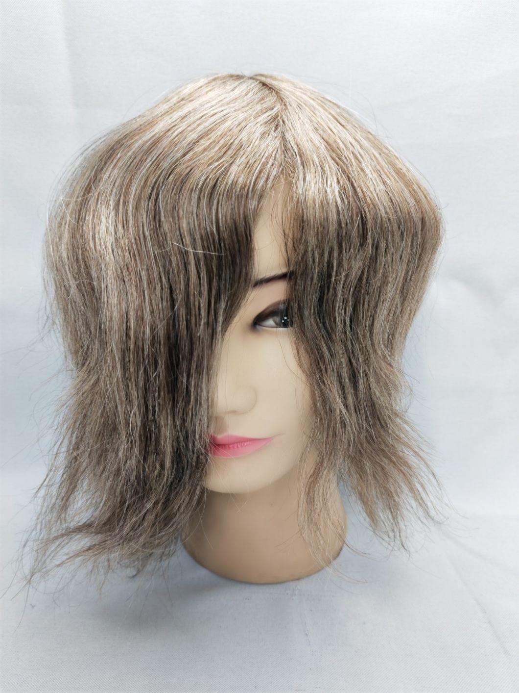 2022 Most Popular Custom Made Clear PU Base Injection Hairpiece Made of Remy Human Hair