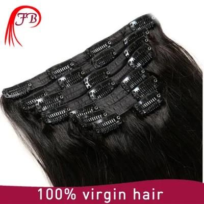 Hot Sale Clip-on Human Hair Barzilian Virgin Body Wave Hair Extension