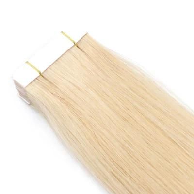 Tape Human Natural Straight Machine Made Remy Skin Weft Adhesive Glue Hair Extensions