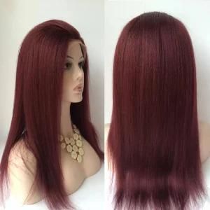 24&quot; 7A Hand-Tide Unprocessed Virgin Hair Full Lace Wig #99j