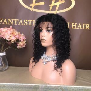 Best Sales Virgin Hair Deep Wave Lace Frontal Wig in Pre-Pluck Natural Hair Line with Factory Price Fw-003