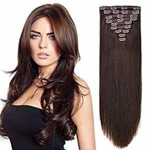 Double Drawn Human Hair Extension Top Quality Clip Hair Extension