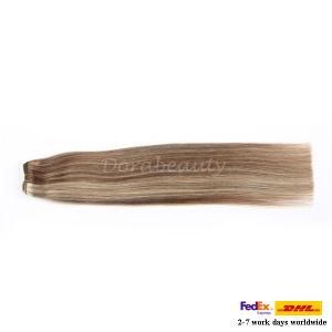 Hot Sale Blonde Color 100% Human Hair Weaving /Weft Extension