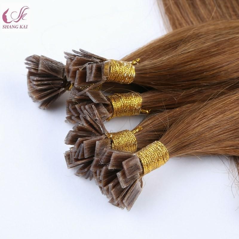 Highest Quality Sexy Lady Wholesale Smooth Virgin Human Hair 100% Keratin Hair Itip Flat Tip Protein Pre-Bonded Extensions