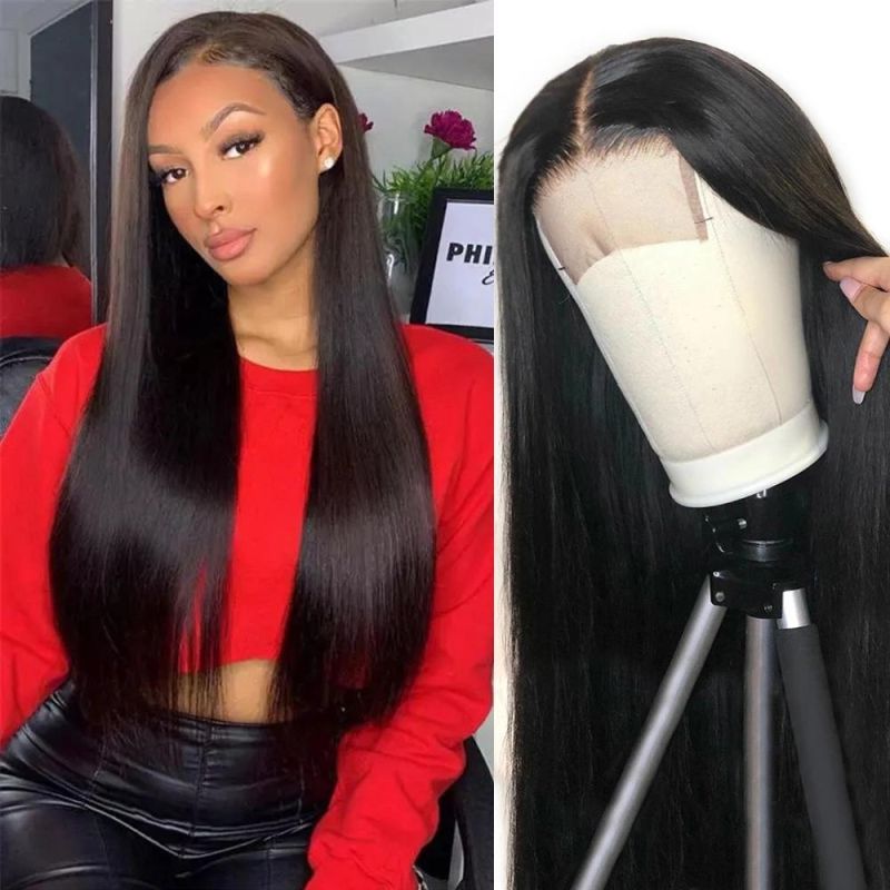 Wholesale Lace Front Wigs Straight Lace Frontal Hair Wigs 13X4 Lace Cloure Hair Wigs 150 Density Brazilian Virgin Human Hair Wigs 20 Inch