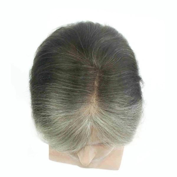 French Lace with Poly Around Human Hair Men Toupee Hair Products