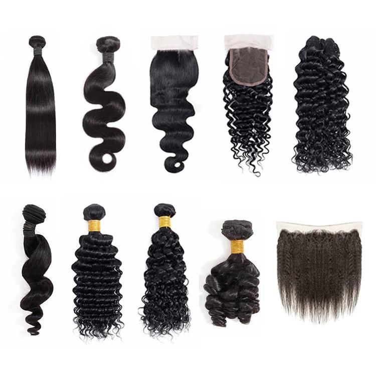 Wigs Natural Virgin Human Hair Products for Natural Hair Bone Straight Bundle