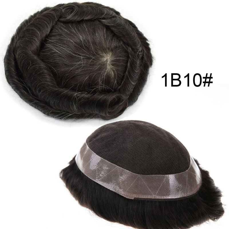 Kbeth Men Toupee Indian Remy Human Hair Toupee for Males Durable Hair Piece Mono with Cheap Toupee for Men Made in China Wigs