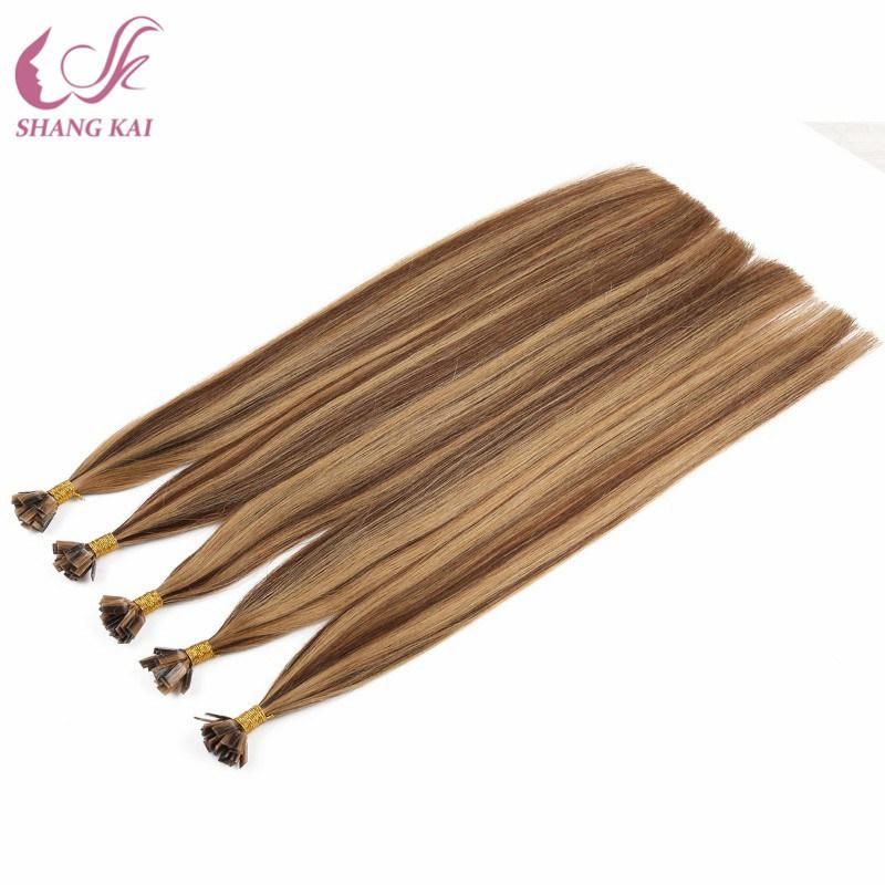 Cuticle Aligned Virgin Hair Indian Mix Piano Color Keratin Pre Bonded Flat Tip Hair Aliexpress