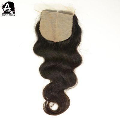 Angelbella New Styles Remy Hair Closures 4X4 Body Wave Silk Base Clousre