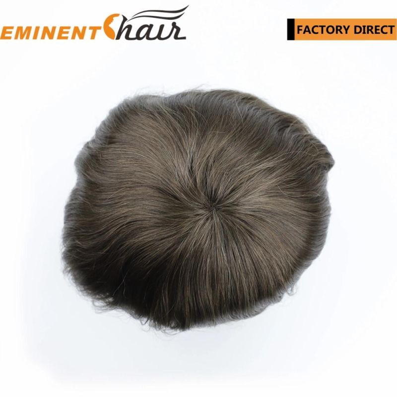Factory Direct Natural Effect Remy Hair Wig for Men