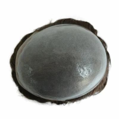 Hair Weaving Replacement Human Hair Full Hand Weaving Bio Men&prime;s Wig