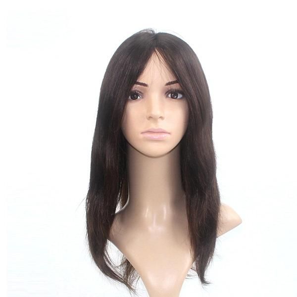 Ntw2 Fine Mono with Lace Front and Elastic PU on Sides Back Female Toupee