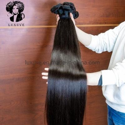 Wholesale Raw 40 Inch Brazilian Human Hair Weave Bundle, Super Double Drawn Virgin Hair, Raw Mink Virgin Remy Brazilian Human Hair