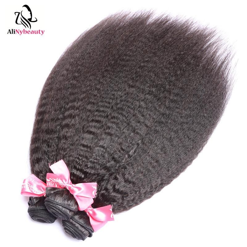 Virgin Cuticle Aligned Hair Peruvian Human Hair Bundles with Lace Frontal